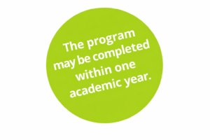 The program may be completed within one academic year