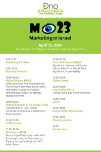 Schedule of Marketing Conference