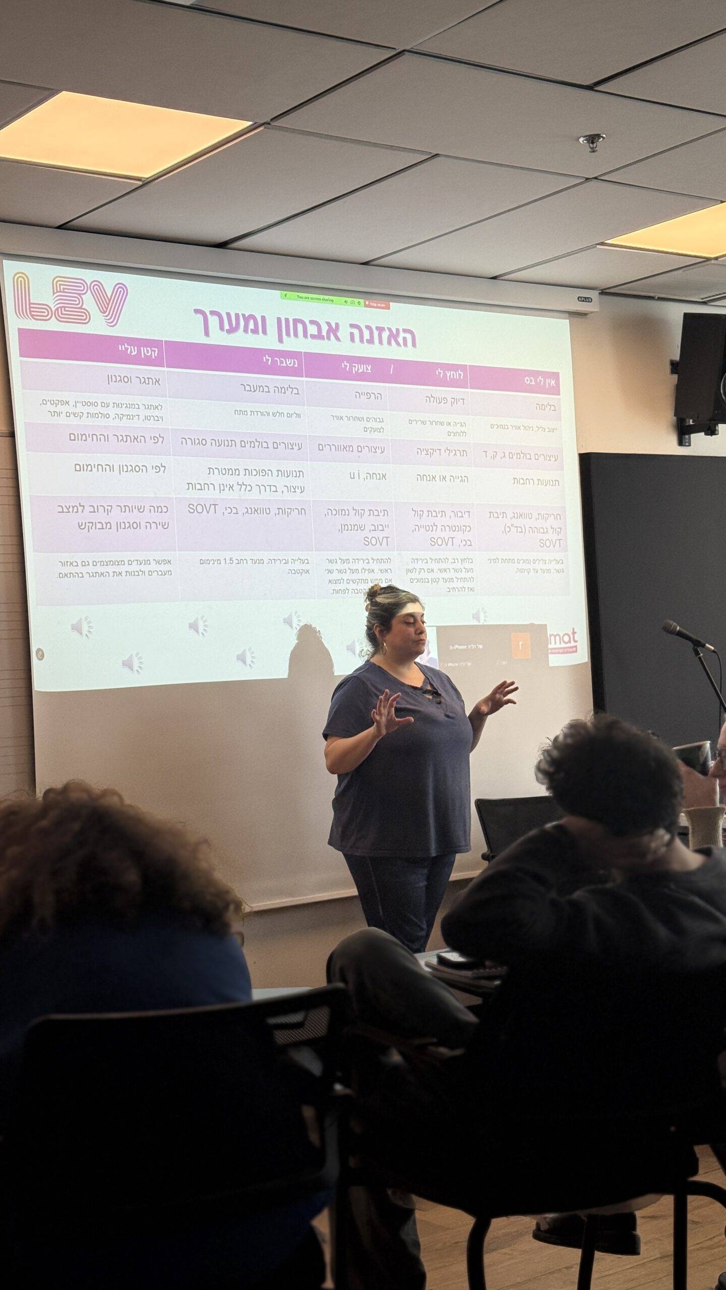 לב הקול - קורס מתקדמים חד פעמי