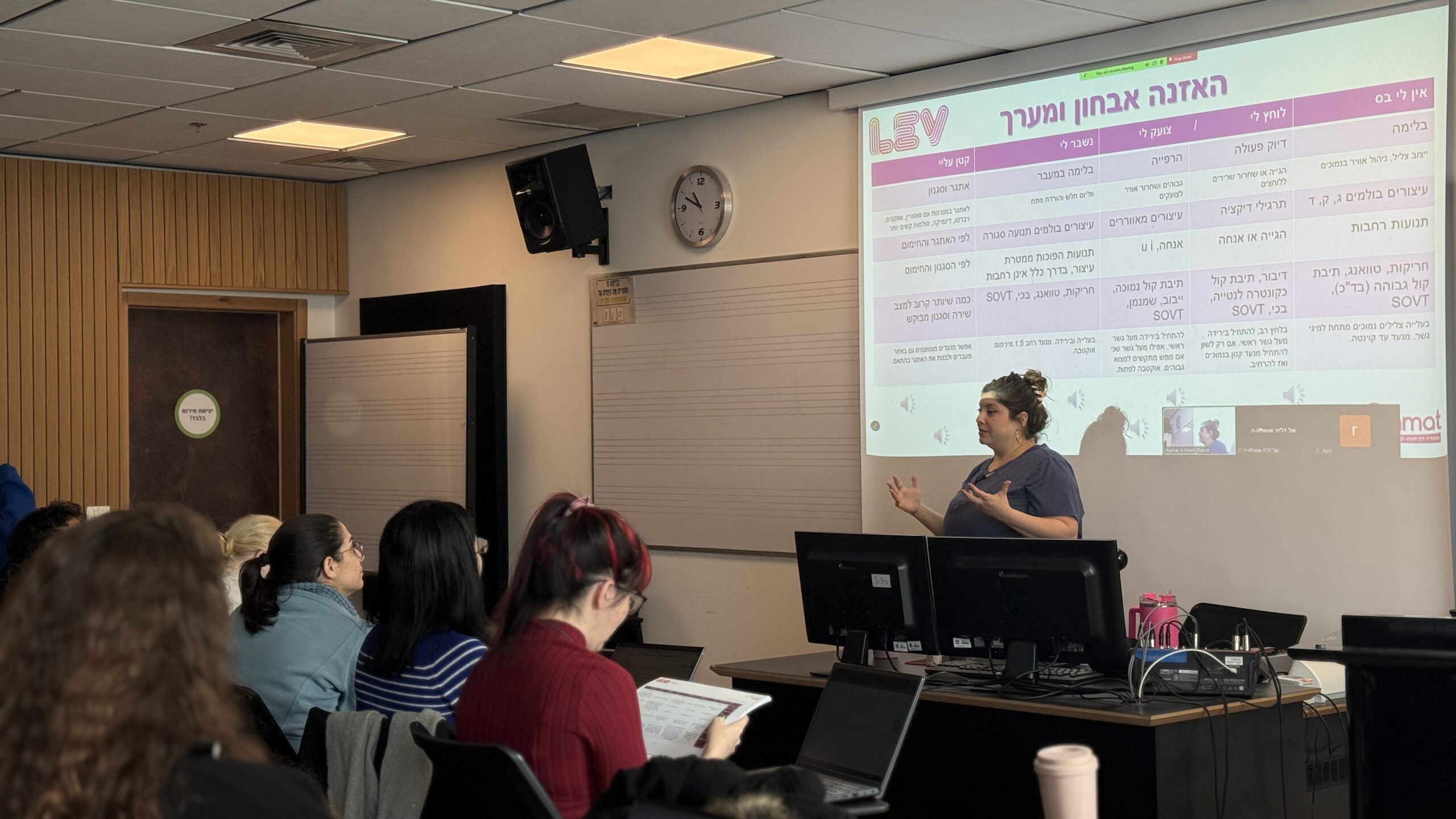 לב הקול - קורס מתקדמים חד פעמי